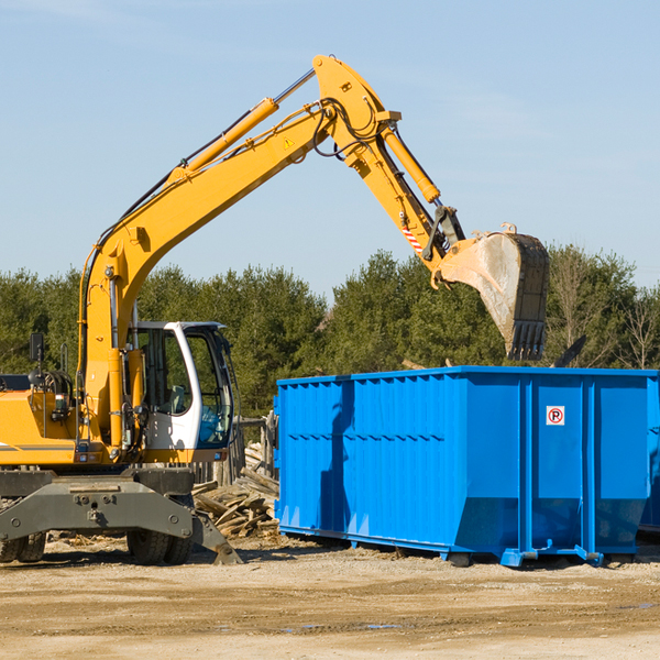 how does a residential dumpster rental service work in Menemsha